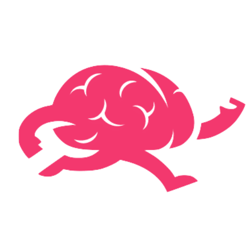 Clip art of brain running