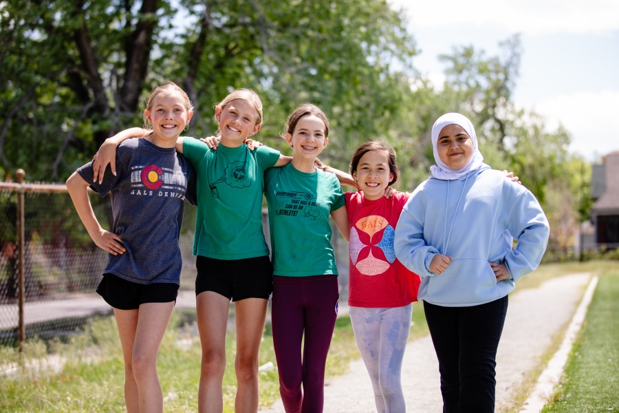 GALS students standing outside on campus